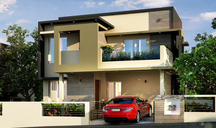 DASCO Royal Valley 3 BHK luxury villa exterior